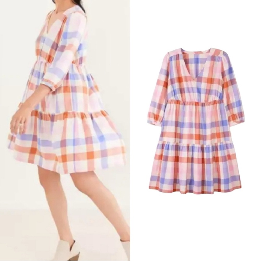Hanna Andersson- Women's Gingham Flannel Dress
